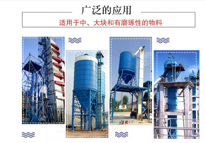 斗式提升機主要適用范圍主要是化工，糧食，建筑材料較多。